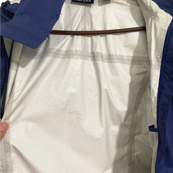 Marmot Air Vented Nylon Shell Hooded Rain Jacket Size S - Picture 16 of 16